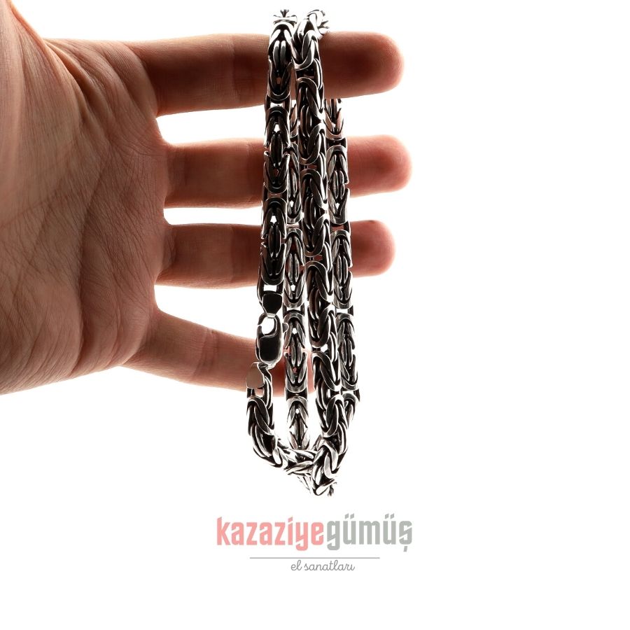 5mm King Mens Silver Chain