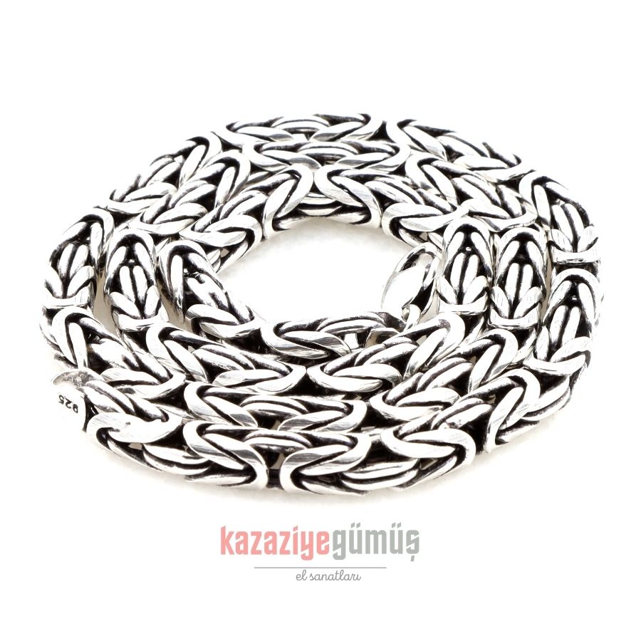 7mm King Mens Silver Chain