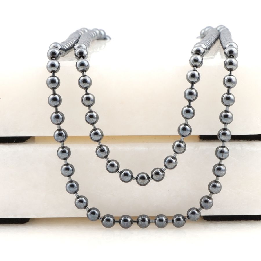 Ball Chain Silver Necklace